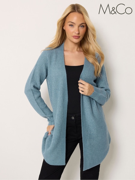 Blue - M&co Knitted Cardigan