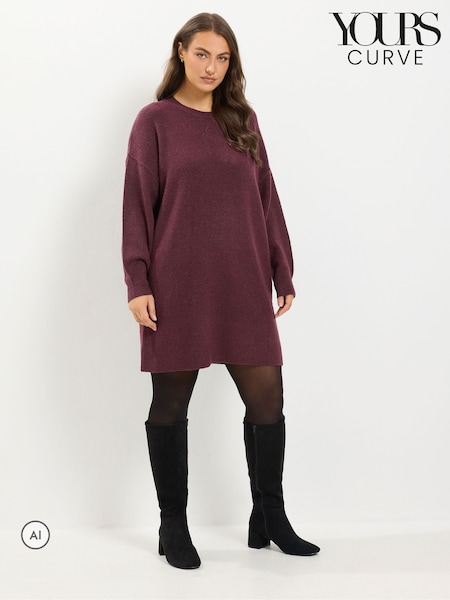 Red - Yours Curve Jumper Dress
