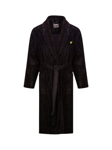 Lyle & Scott Black Lucas Bathrobe (244457) | $93