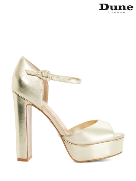 Gold - Dune London Myans Smart Sandals