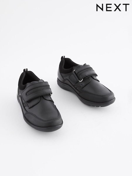 Black Narrow Fit (E) School Leather Single Strap Shoes (244885) | 68 zł - 108 zł