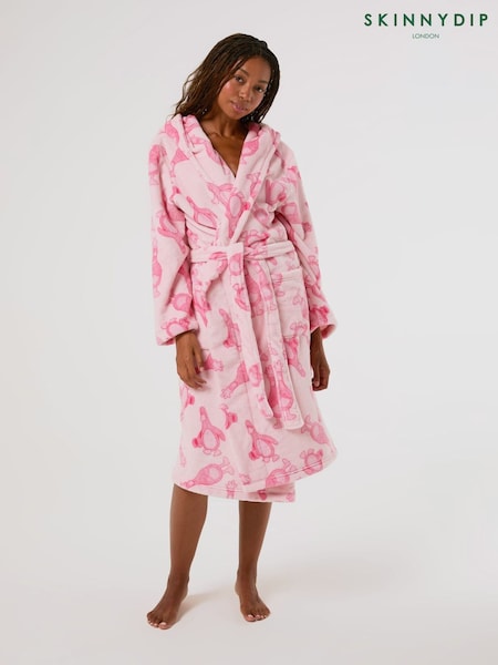 Pink - Skinnydip X Wallace & Gromit Feathers Robe