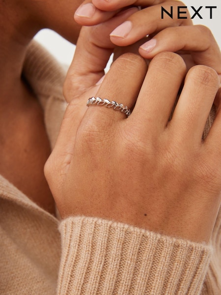 Sterling Silver Open Leaf Ring (244921) | € 20