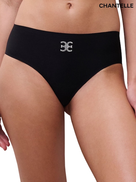 Schwarz - Chantelle Soft Stretch Cheekini Hipster Seamless One Size Briefs