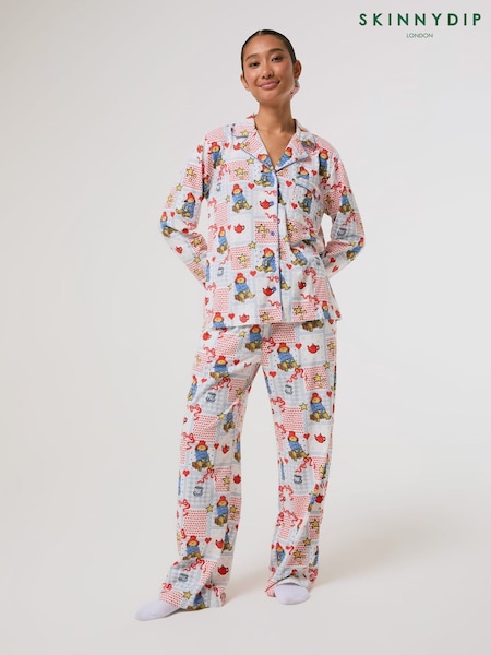 Red - Skinnydip X Paddington Patchwork Pyjamas Set With Scrunchie