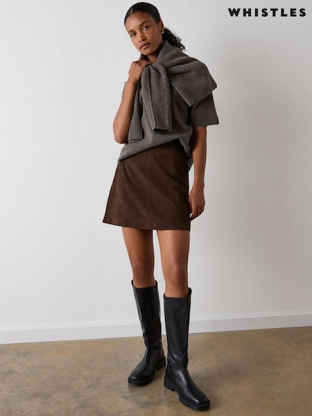 Nude - Whistles Wool Knitted T-shirt