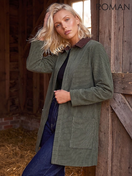 Grün - Roman Petite Cord Jacket
