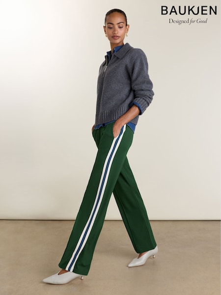 Grön - Baukjen Marjorie Side Stripe Trousers