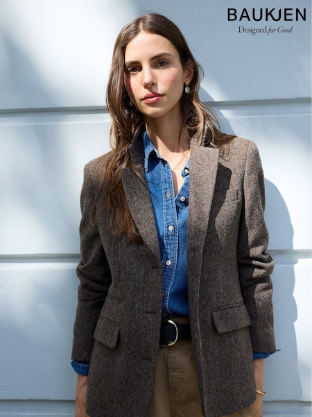 Qəhvəyi - Baukjen Georgie Böyük Ölçülü Blazer