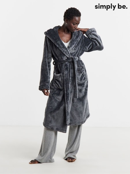 Grey - Simply Be Pretty Secrets Luxury Robe