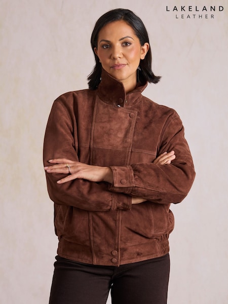 Καφετί - Lakeland Leather μπουφάν σουέντ Branstree