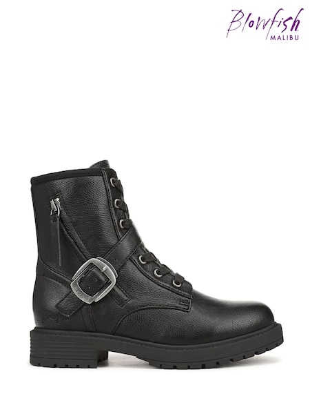 Svart - Blowfish Malibu Anderson Regular Fit Lace-up Boots