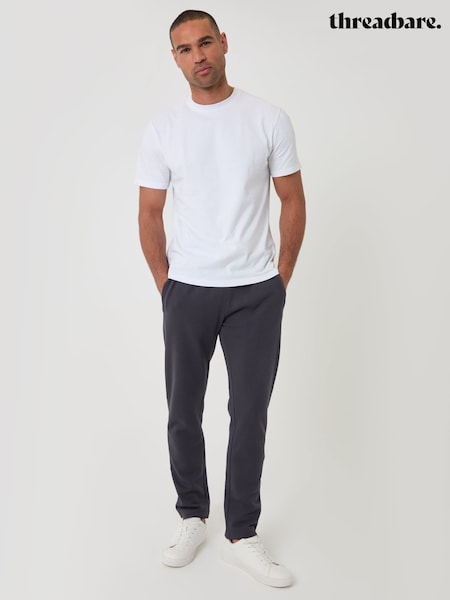 Charcoal Grey - Regular Threadbare Cotton Blend Cuffed Joggers