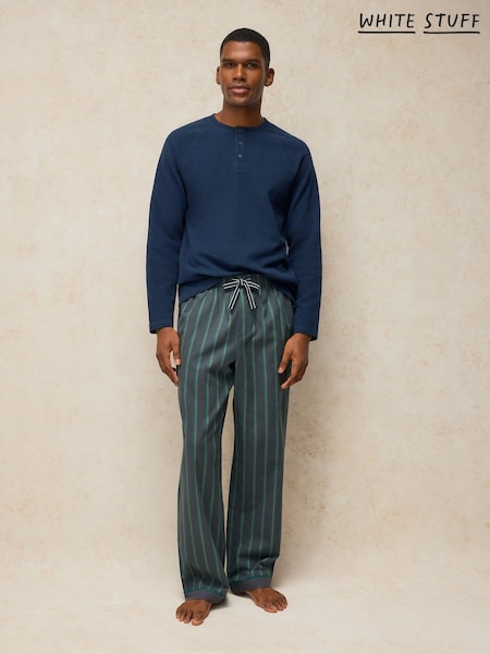 Grey - Regular White Stuff Wells Stripe Pyjama Bottoms