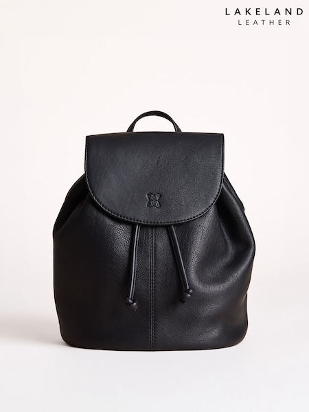 Black - Lakeland Leather Brampton Backpack