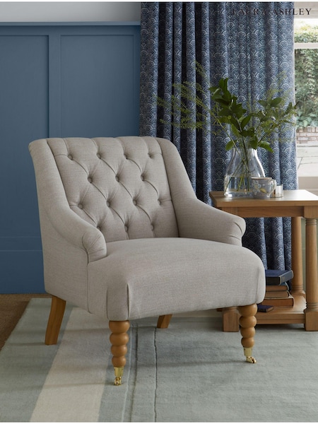 Laura Ashley Vivienne Soft Silver Ropsley Accent Chair (247298) | €536