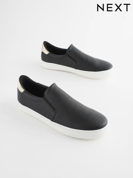 Black Forever Comfort® Patent Slip-On Trainers (247546) | €31