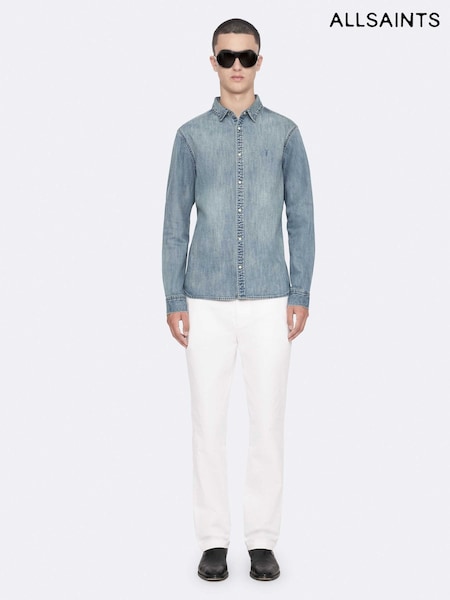 White - Regular Allsaints Tower Straight Chino Trousers
