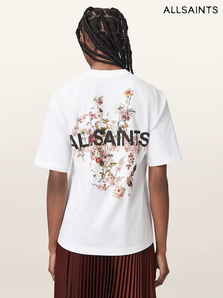 أبيض - Allsaints Valen Etta T-shirt