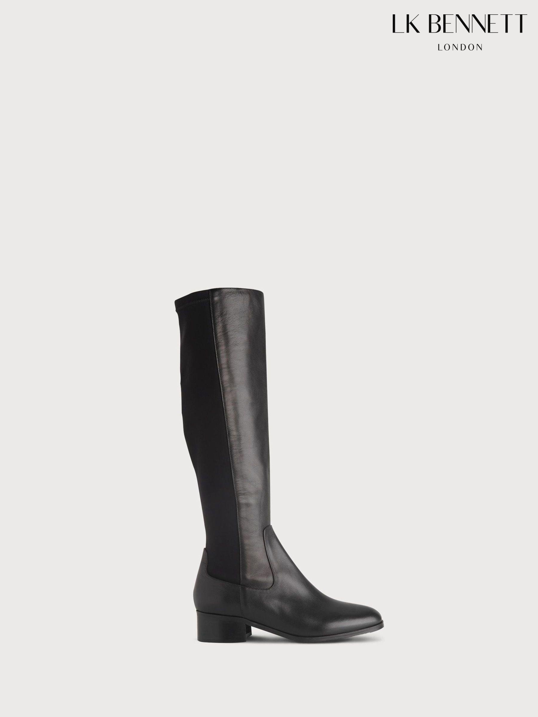 Next ladies black knee high boots 2025