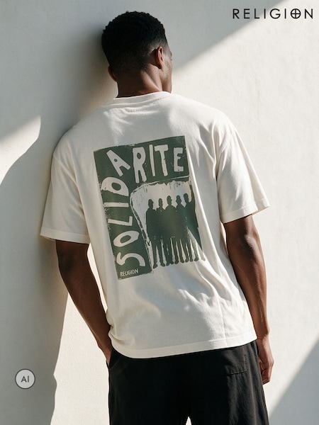 White - Regular Religion Solidarite T-shirt