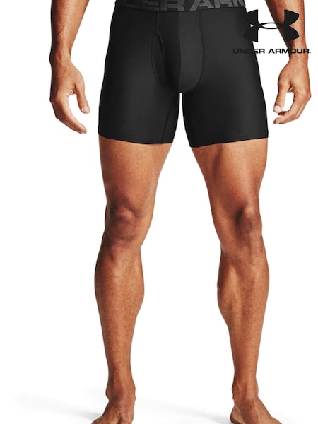 Negru - Under Armour Tech Boxer Briefs Twin Pack (248214) | 111 LEI