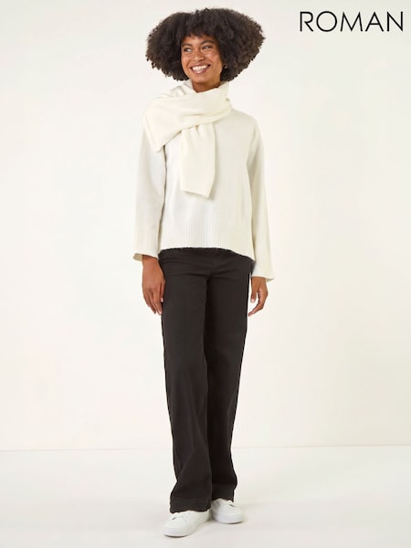 Belo - Roman Wrap Neck Knit Džemper
