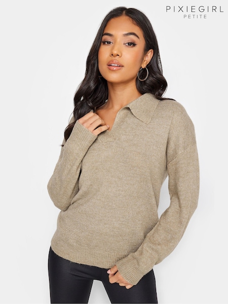 PixieGirl Petite Natural Collared Jumper (248867) | 168 QAR