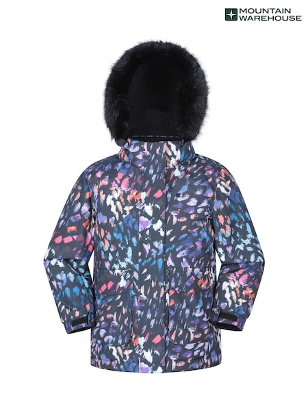 Black - Mountain Warehouse Ranger Printed Kids Water Resistant Jacket