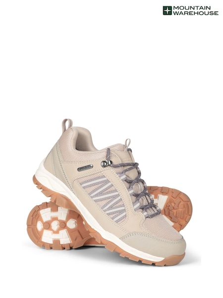 Natural - Mountain Warehouse Path Womens Waterproof Walking Shoes