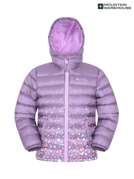 Pink - Mountain Warehouse Seasons Kids Water-resistant Printed Padded Jacket