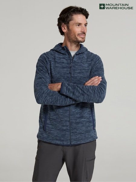 Blue - Regular Mountain Warehouse Snowdon Ii Hoodie