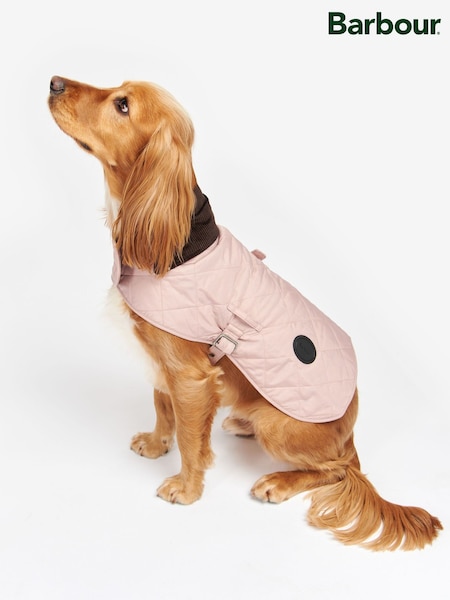 Barbour® Pink Diamond Quilted Dog Coat (250761) | 296 QAR
