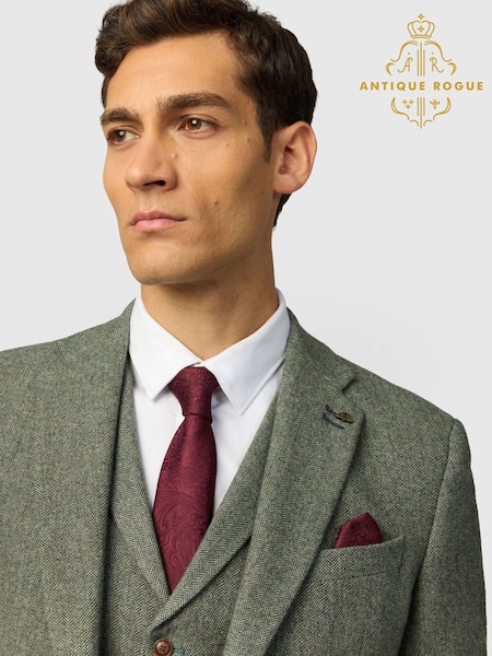 Red - Regular Antique Rogue Paisley Tie