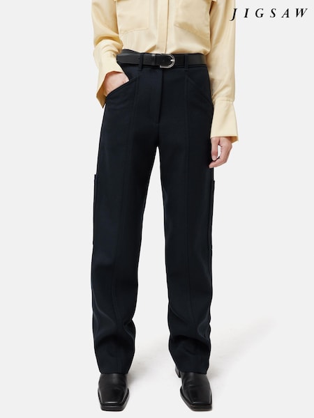 Jigsaw Wool Blend Cargo Trousers (250956) | €79