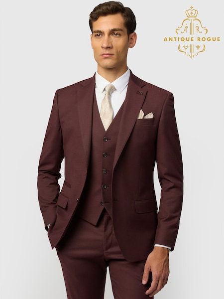 Violetti - Regular Antique Rogue Slim Fit Harley Mulberry Flannel Jacket