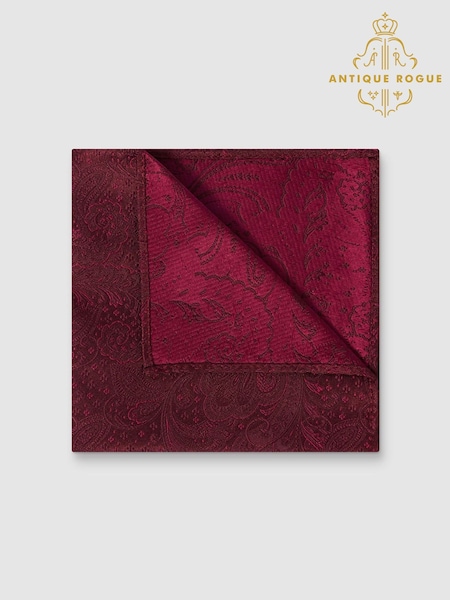 Brown - Regular Antique Rogue Paisley Pocket Square