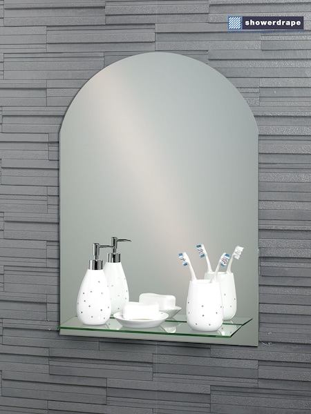 Showerdrape Greenwich Arched Bathroom Mirror With Shelf (251485) | ‏22 ر.ع.‏