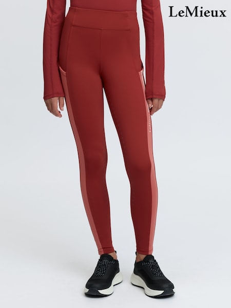 Orange - Lemieux Young Rider Orla Pull Ons Russet Leggings