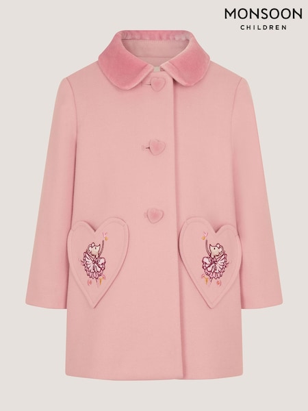 Pink - Monsoon Baby Fairy Ballerina Coat