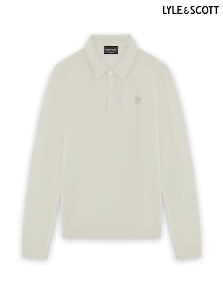 Cream - Lyle & Scott Knitted Polo Shirt