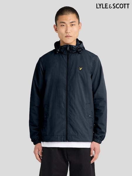 Dark Blue - Lyle & Scott Zip Through Jacket