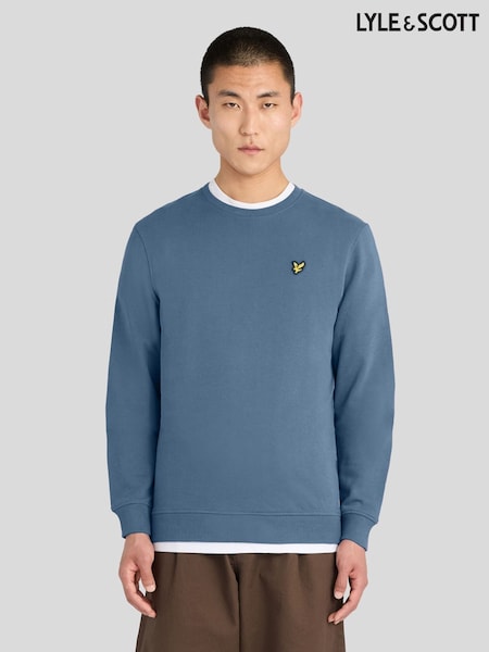 Ocean Blue - Lyle & Scott Crew Neck Sweatshirt