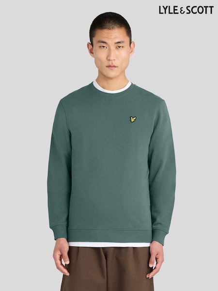 Zeleno - Lyle & Scott Okrugli izrez Dukserica