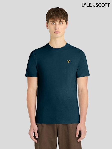 أزرق - تي شيرت سادة من Lyle & Scott