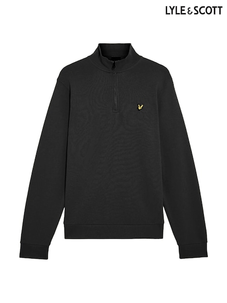 Svart - Lyle & Scott Quarter Zip pullover Tröja