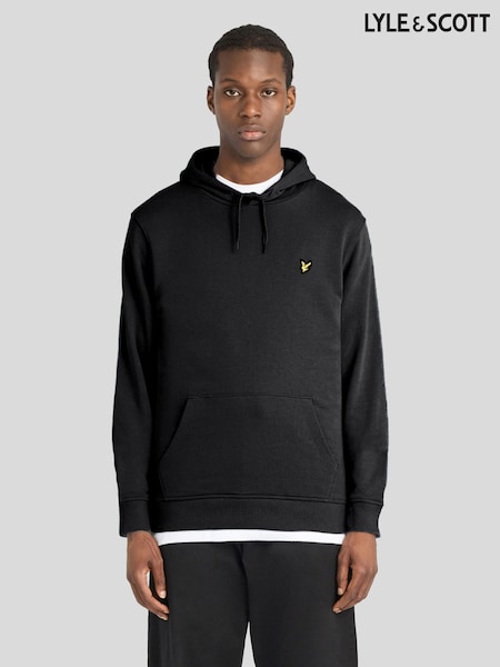 Black - Lyle & Scott Pullover Hoodie
