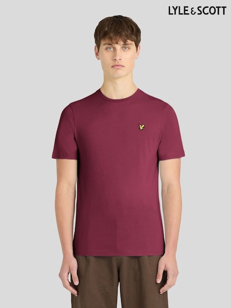 أحمر - تي شيرت سادة من Lyle & Scott