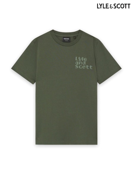 Green - Lyle & Scott Dot Graphic T-shirt