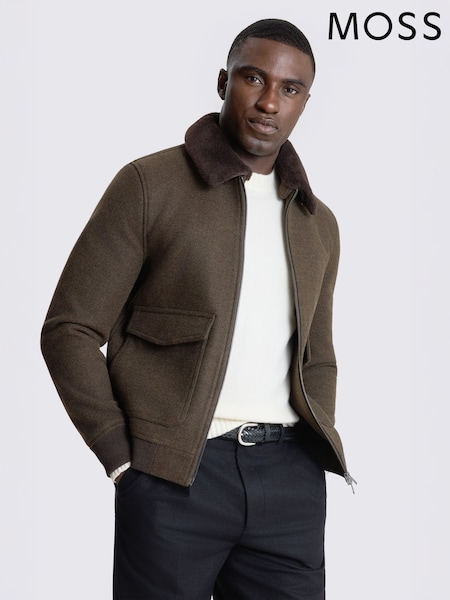 Green - Regular Moss Borg Bomber Jacket